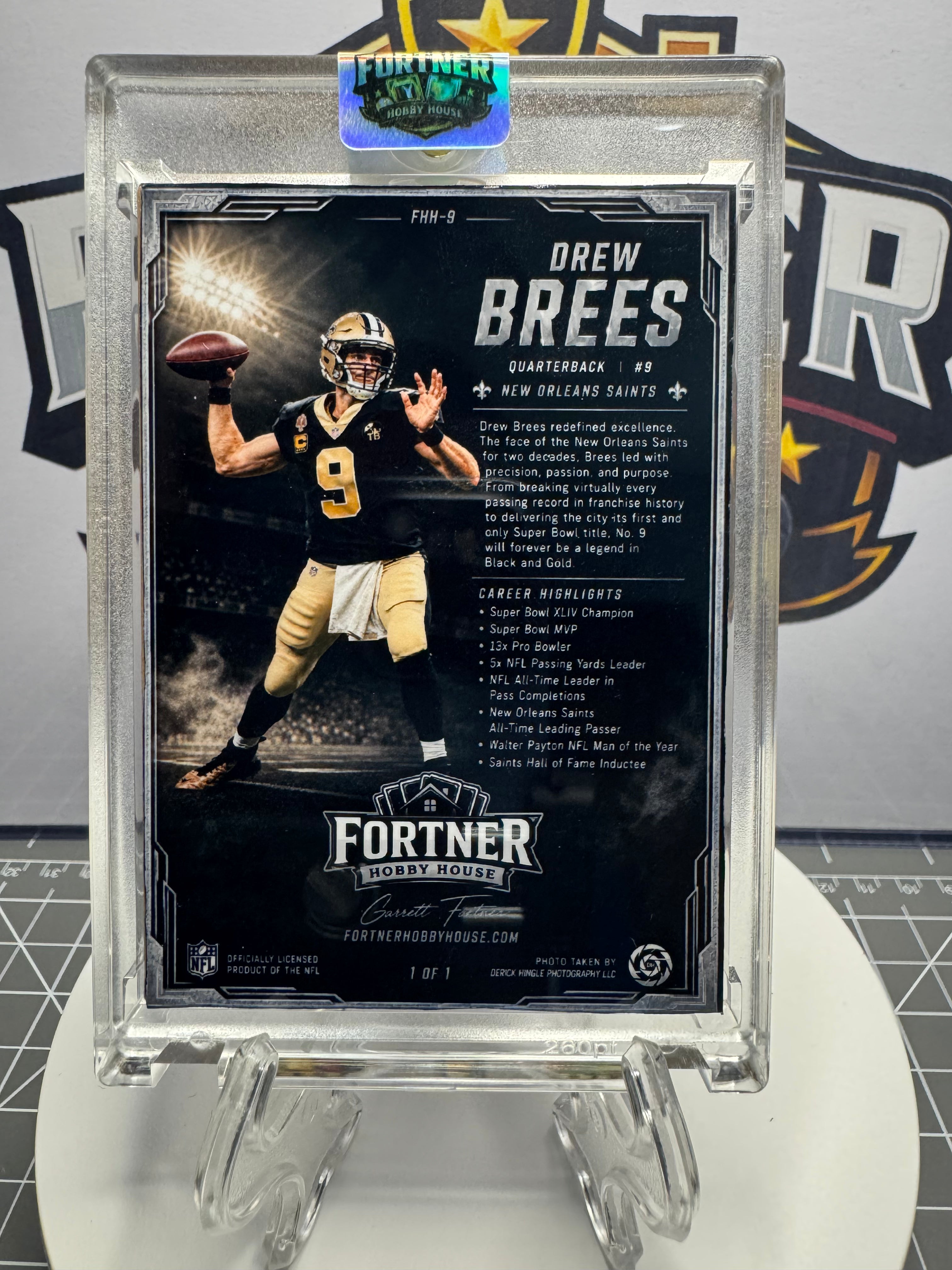 Drew Brees | New Orleans Saints | 1/1 Custom Card | NOLA Icon Edition