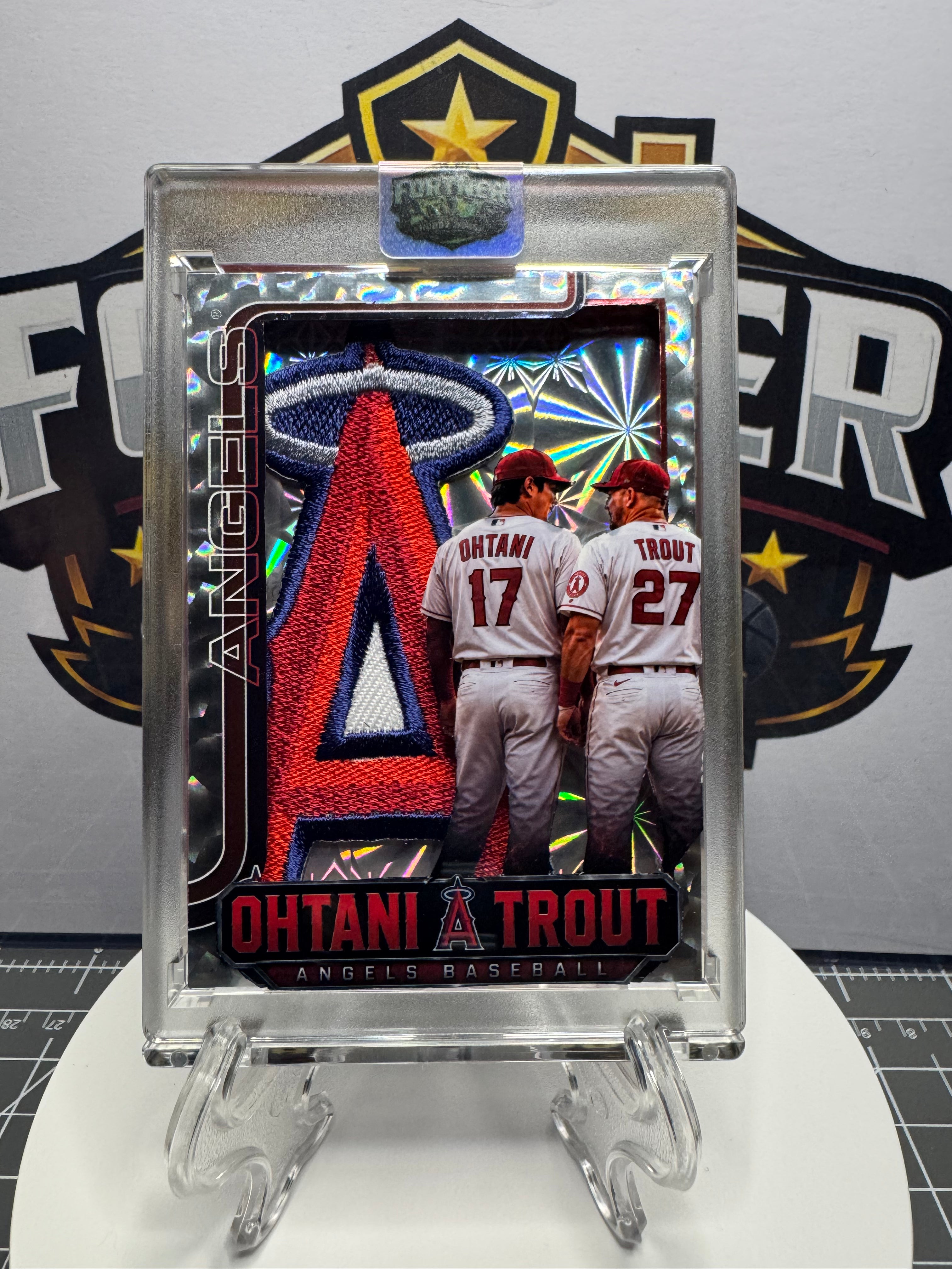 Shohei Ohtani & Mike Trout | Los Angeles Angels | 1/1 Custom Card | Angels Among Us Edition