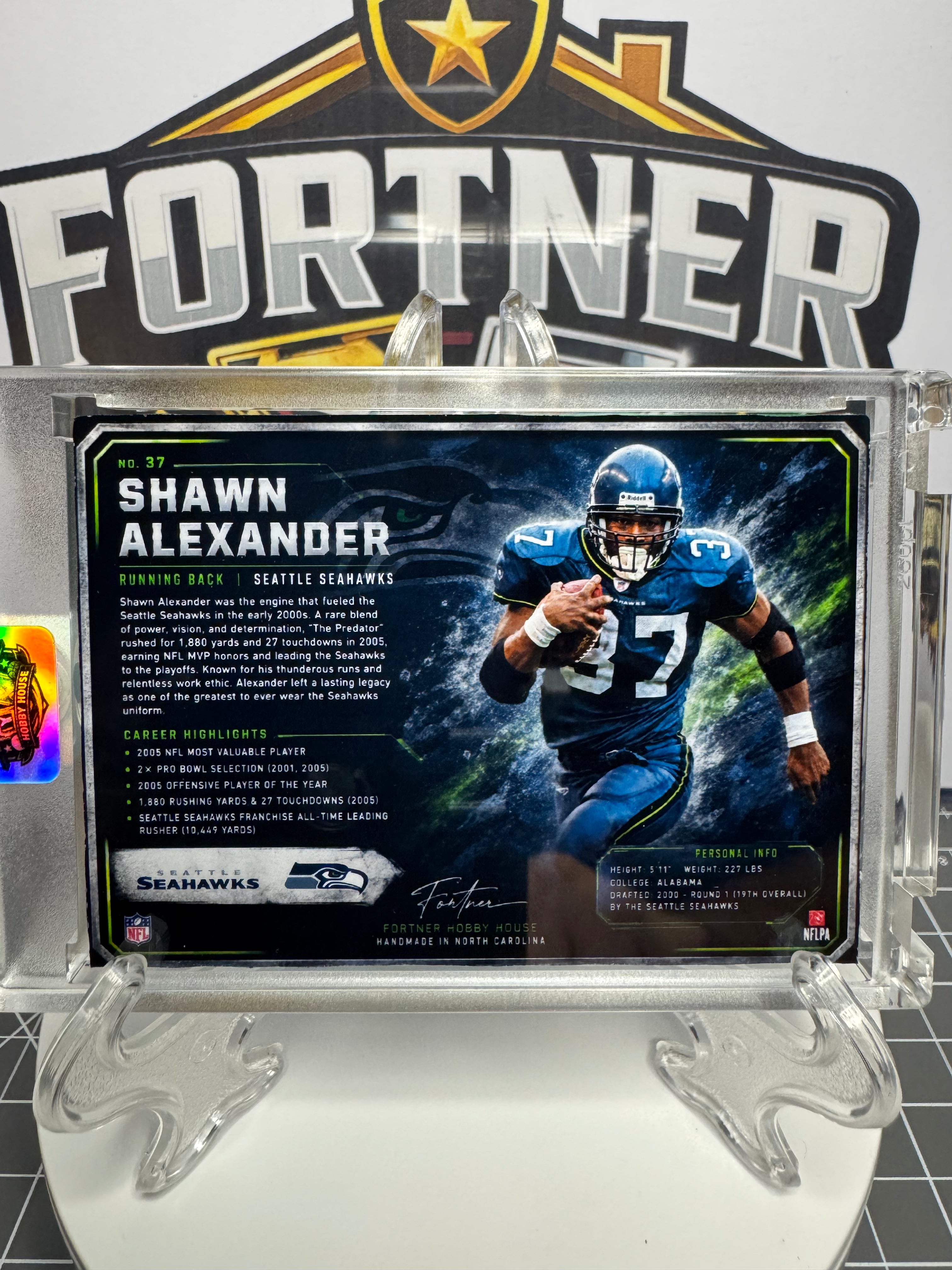 Shawn Alexander | Seattle Seahawks | 1/1 Custom Card | King of Seattle Edition