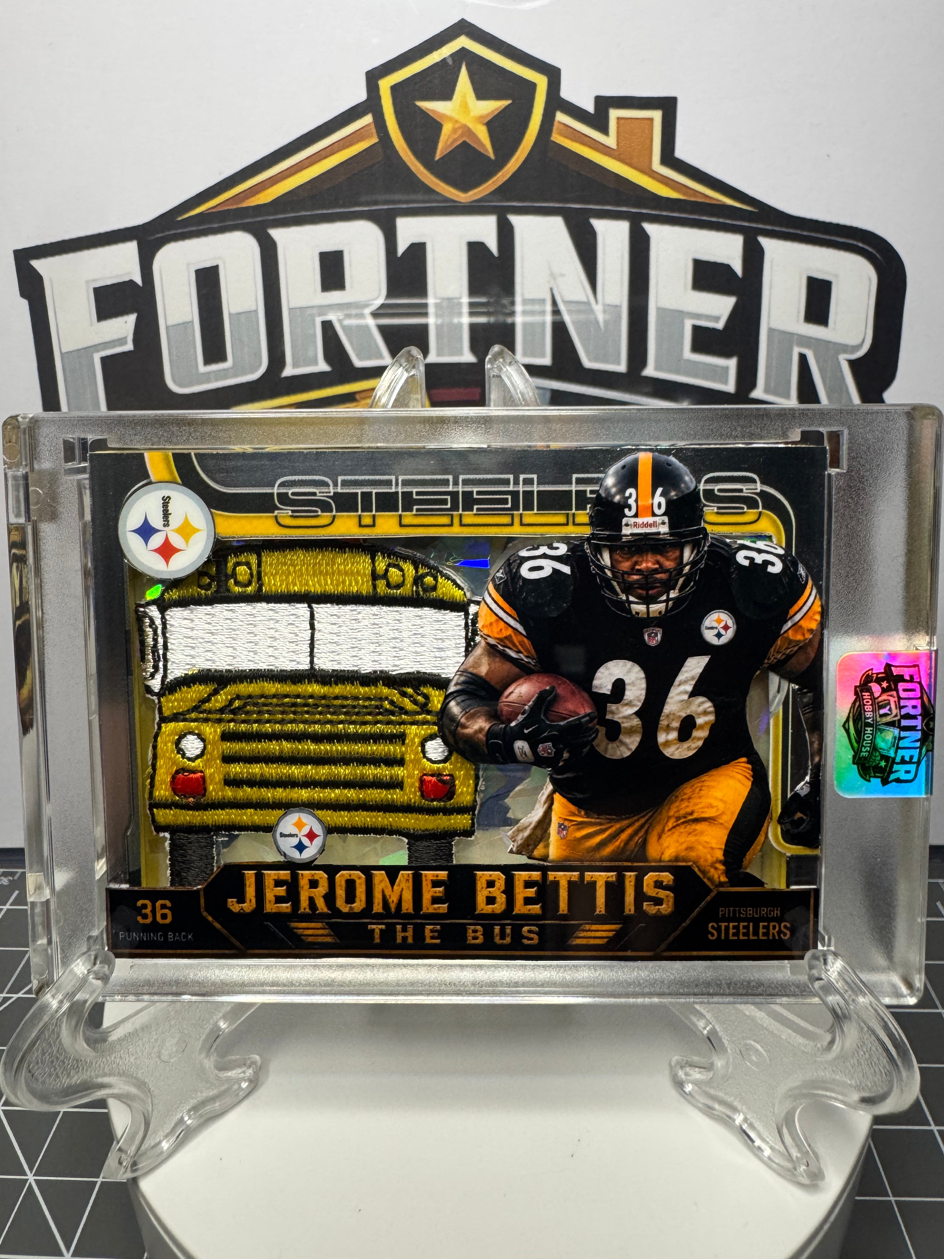 Jerome Bettis | Pittsburgh Steelers | 1/1 Custom Card | Here Comes the Bus Edition