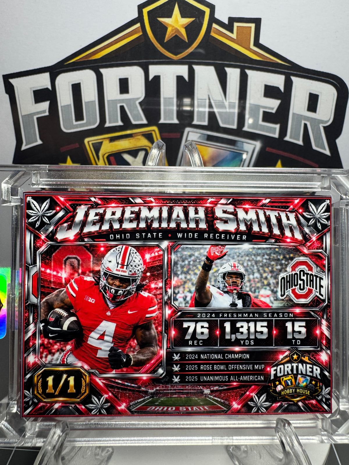Jeremiah Smith | Ohio State Buckeyes | 1/1 Custom Card | Buckeye Legacy Edition