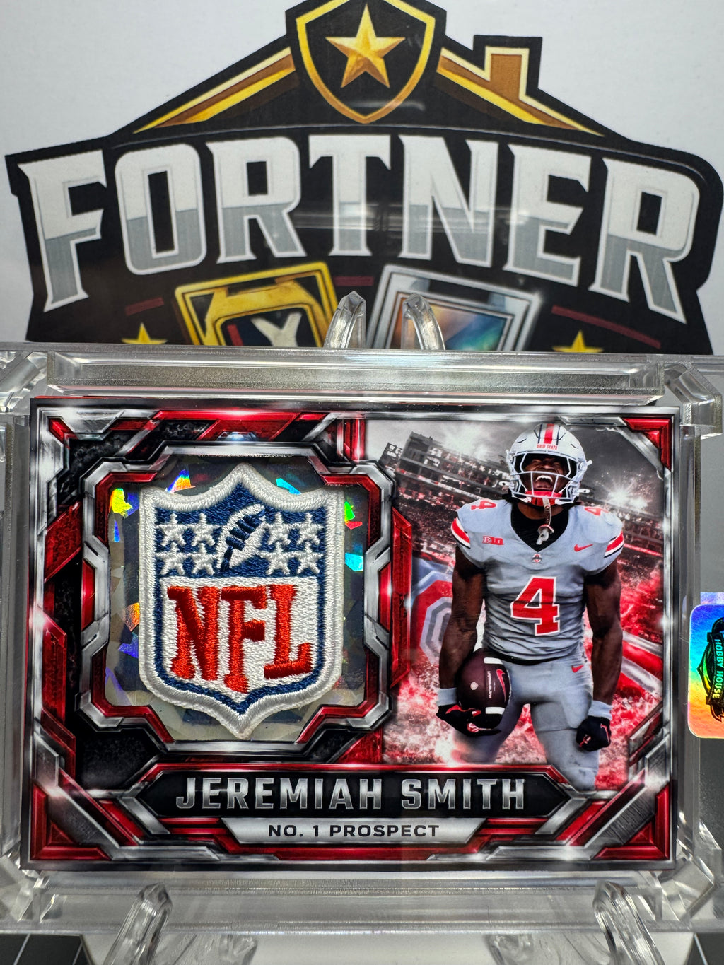 Jeremiah Smith | Ohio State Buckeyes | 1/1 Custom Card | No. 1 Prospect NFL Shield Edition