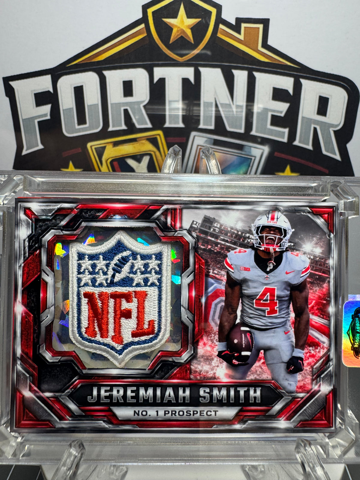 Jeremiah Smith | Ohio State Buckeyes | 1/1 Custom Card | No. 1 Prospect NFL Shield Edition