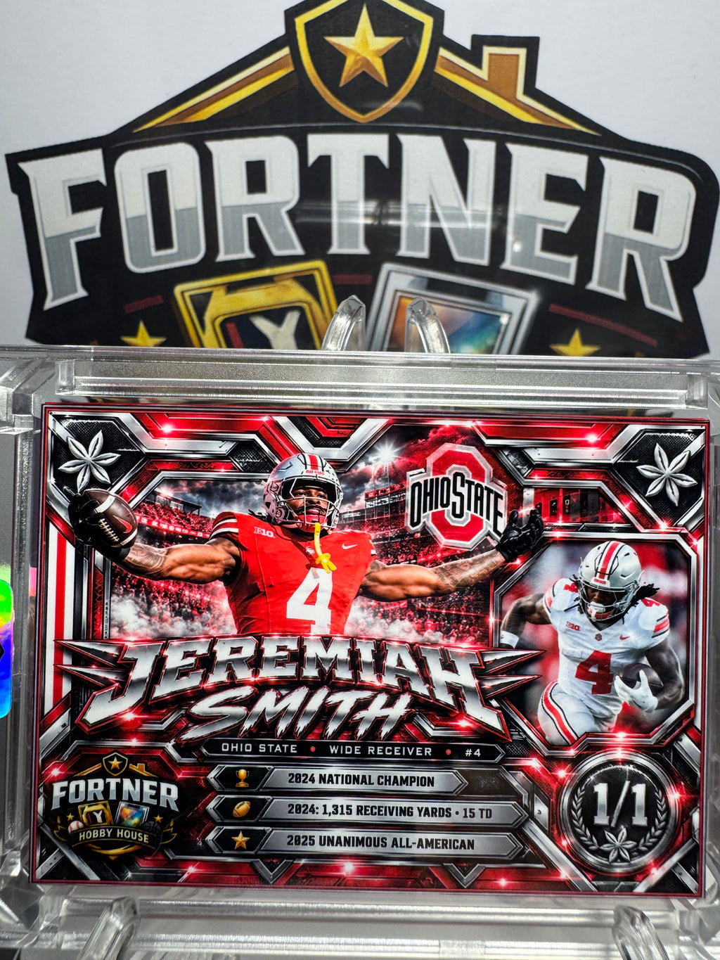 Jeremiah Smith | Ohio State Buckeyes | 1/1 Custom Card | Shhh Edition