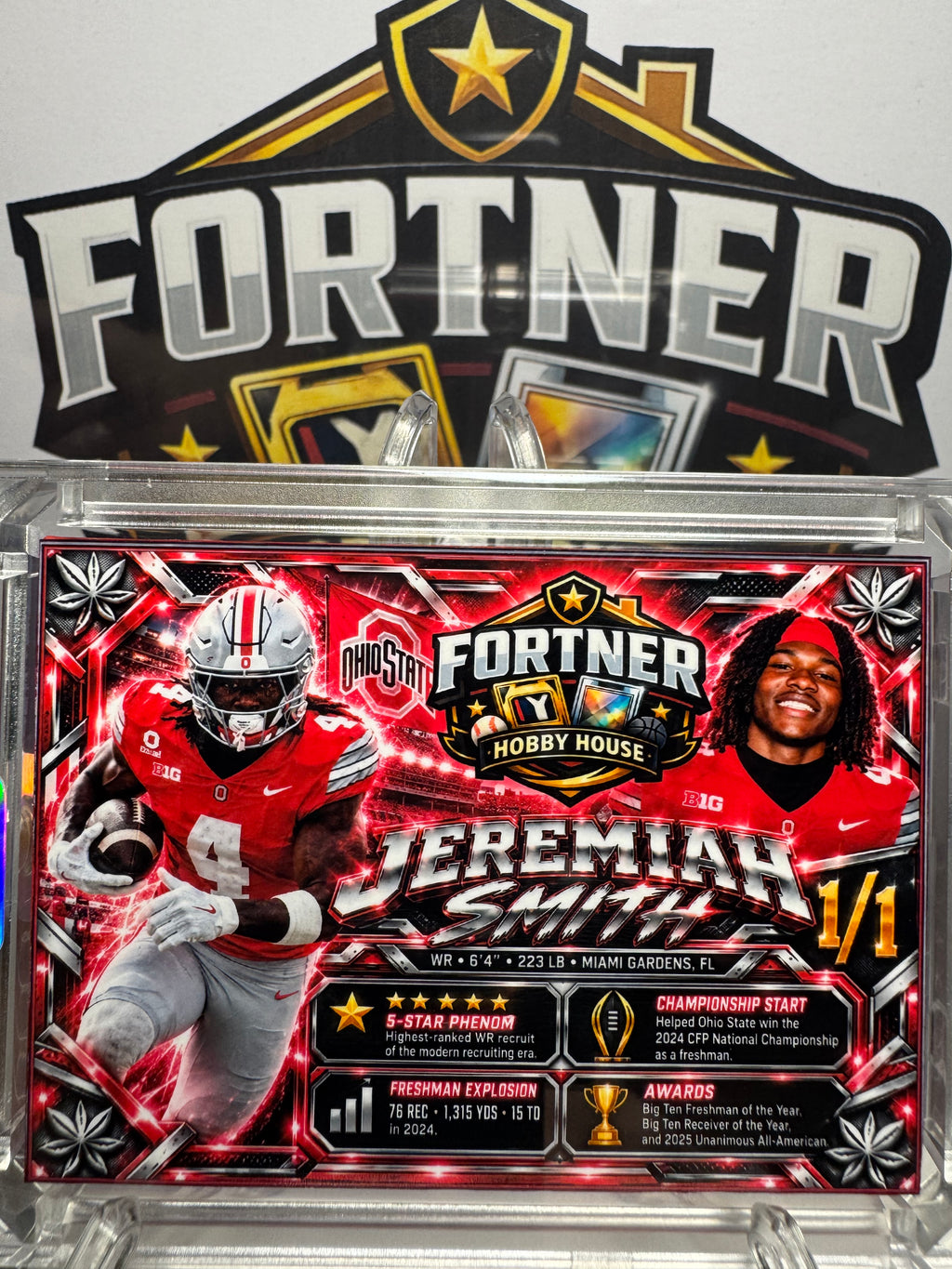 Jeremiah Smith | Ohio State Buckeyes | 1/1 Custom Card | Watch Me Flex Edition