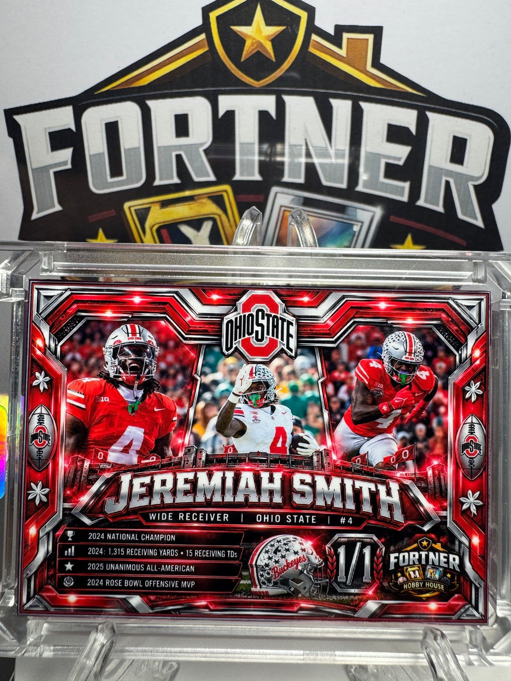 Jeremiah Smith | Ohio State Buckeyes | 1/1 Custom Card | The Horseshoe Edition