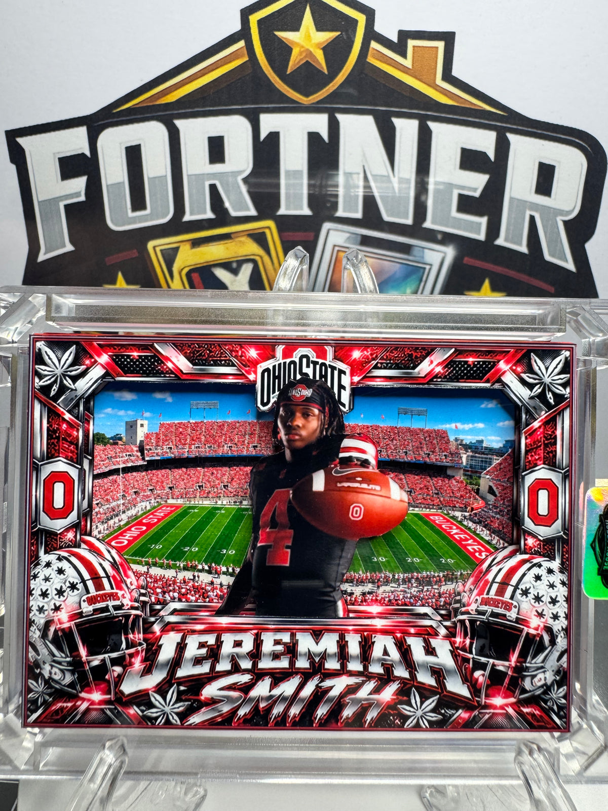 Jeremiah Smith | Ohio State Buckeyes | 1/1 Custom Card | Blackout Edition