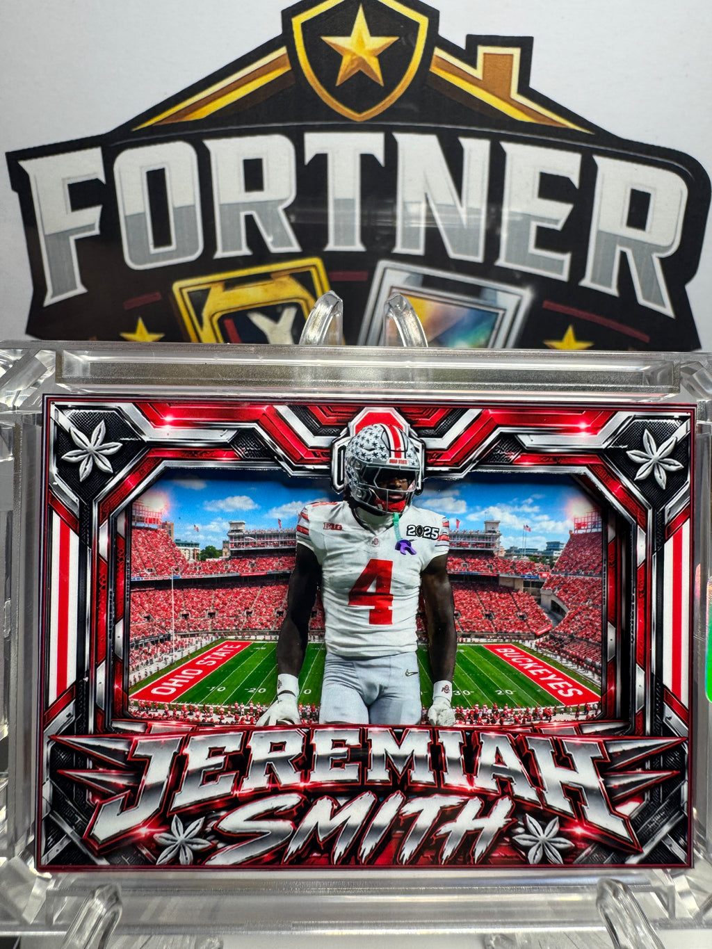 Jeremiah Smith | Ohio State Buckeyes | 1/1 Custom Card | Whiteout Edition