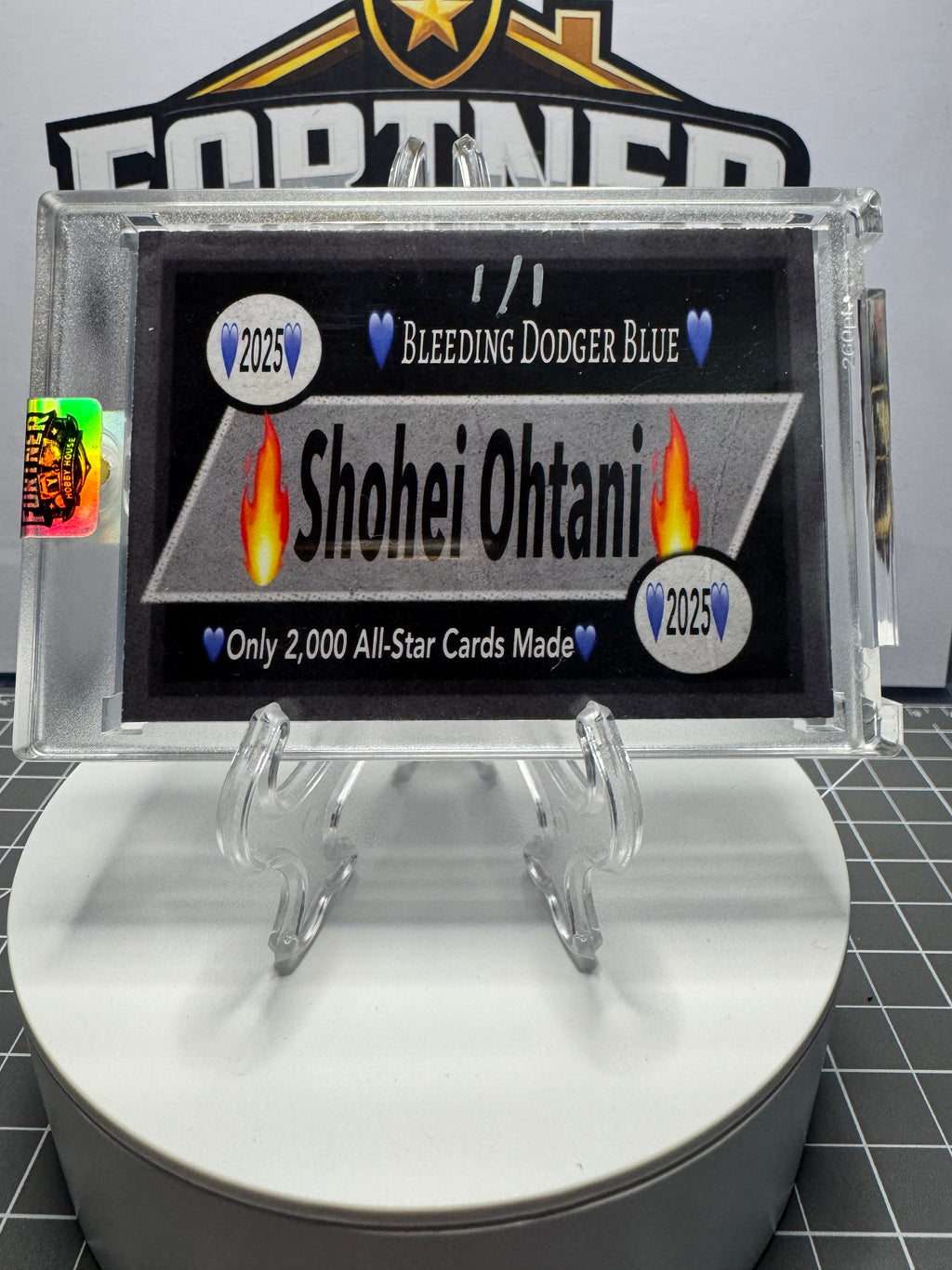 Shohei Ohtani | Dodgers | 1/1 Custom Card | Bleeding Dodger Blue