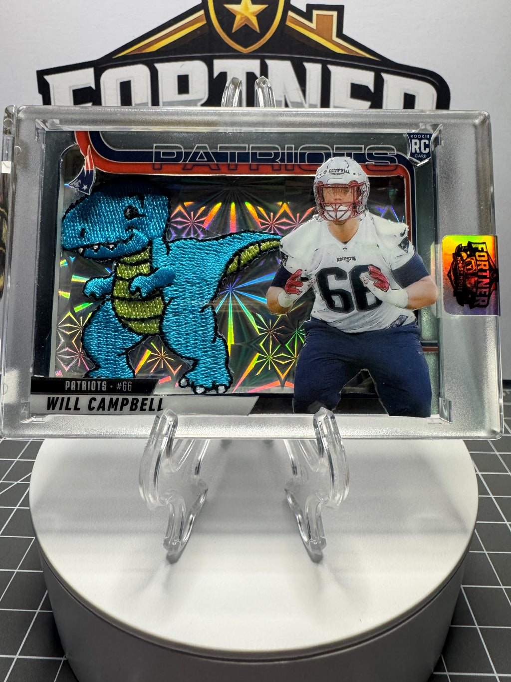Will Campbell | New England Patriots | 1/1 Custom Card | T-Rex Edition