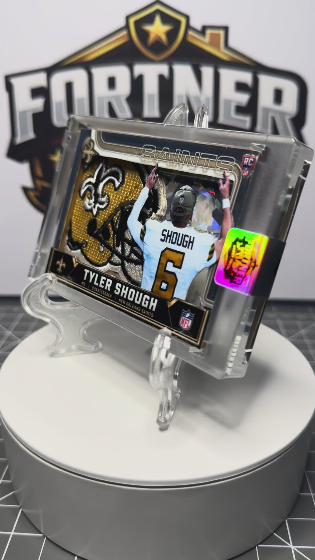 Tyler Shough | New Orleans Saints | 1/1 Custom Card | QB of the Future Edition