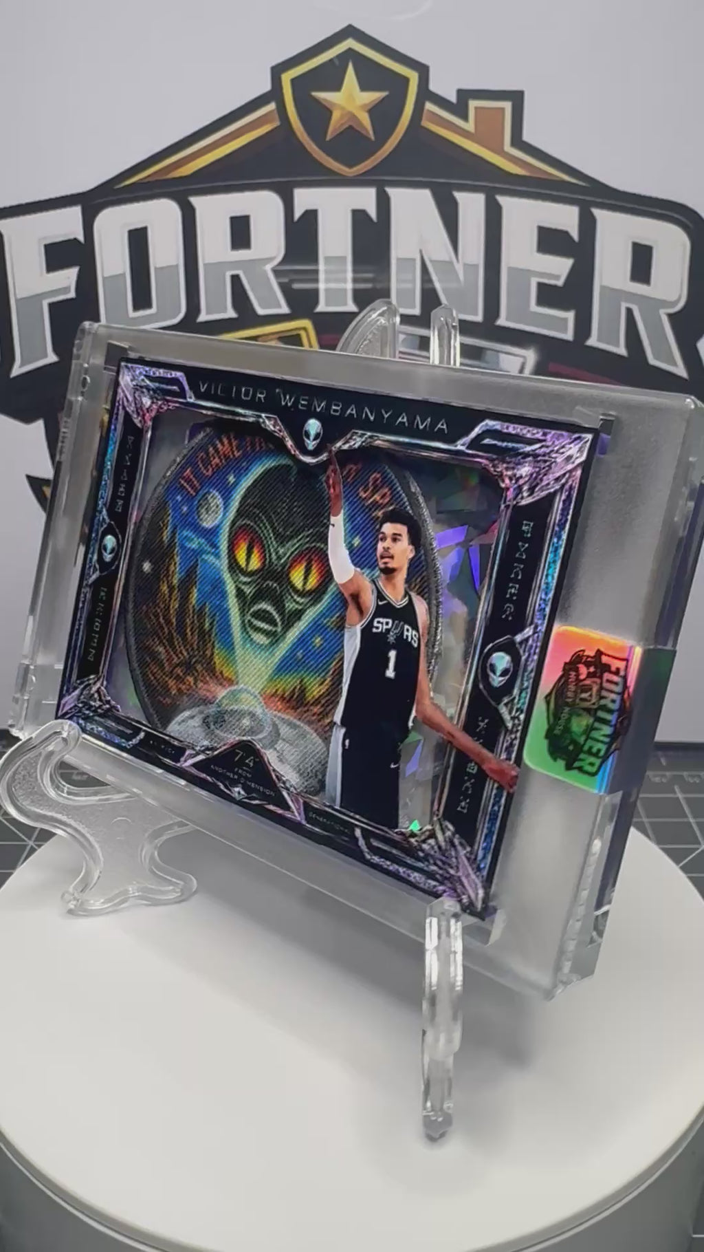 Victor Wembanyama | San Antonio Spurs | 1/1 Custom Card | The Alien Edition