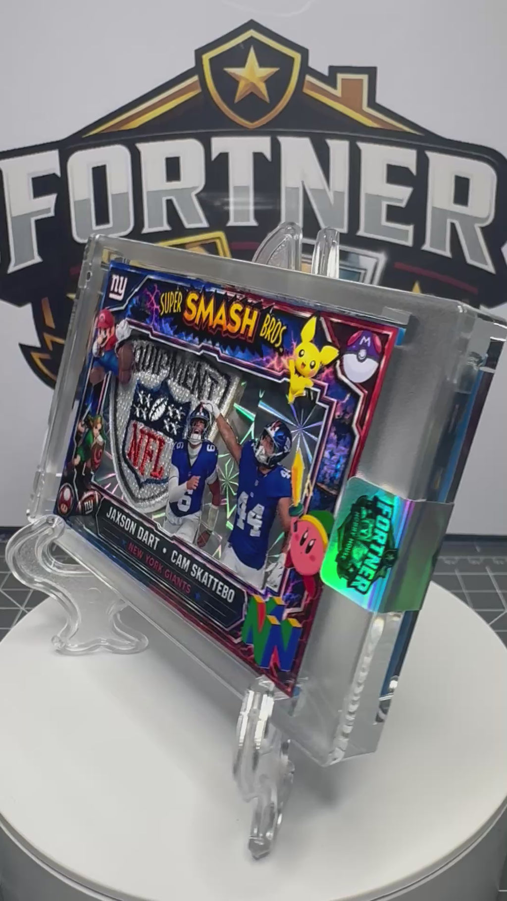 Jaxson Dart & Cam Skattebo | New York Giants | 1/1 Custom Card | Super Smash Bros Edition
