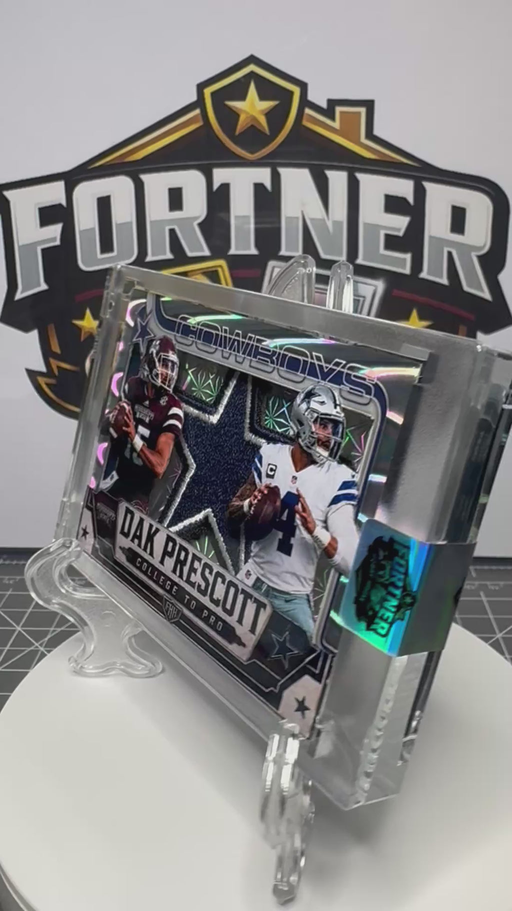 Dak Prescott College/ Tony Romo Torch / Michael Jordan & Kobe Bryant | 3-Card Bundle | 1/1 Custom Cards