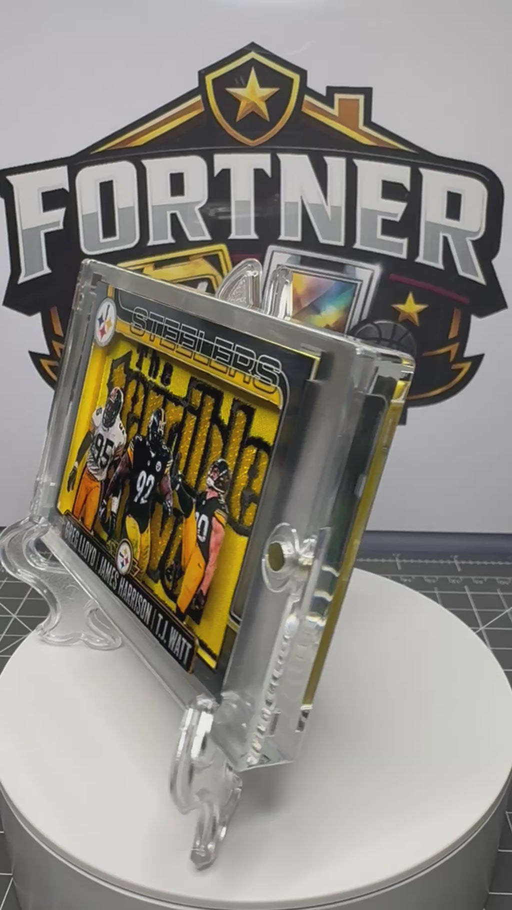 Greg Lloyd | James Harrison | T.J. Watt | Steelers | 1/1 Custom Card | Plain Nasty Edition