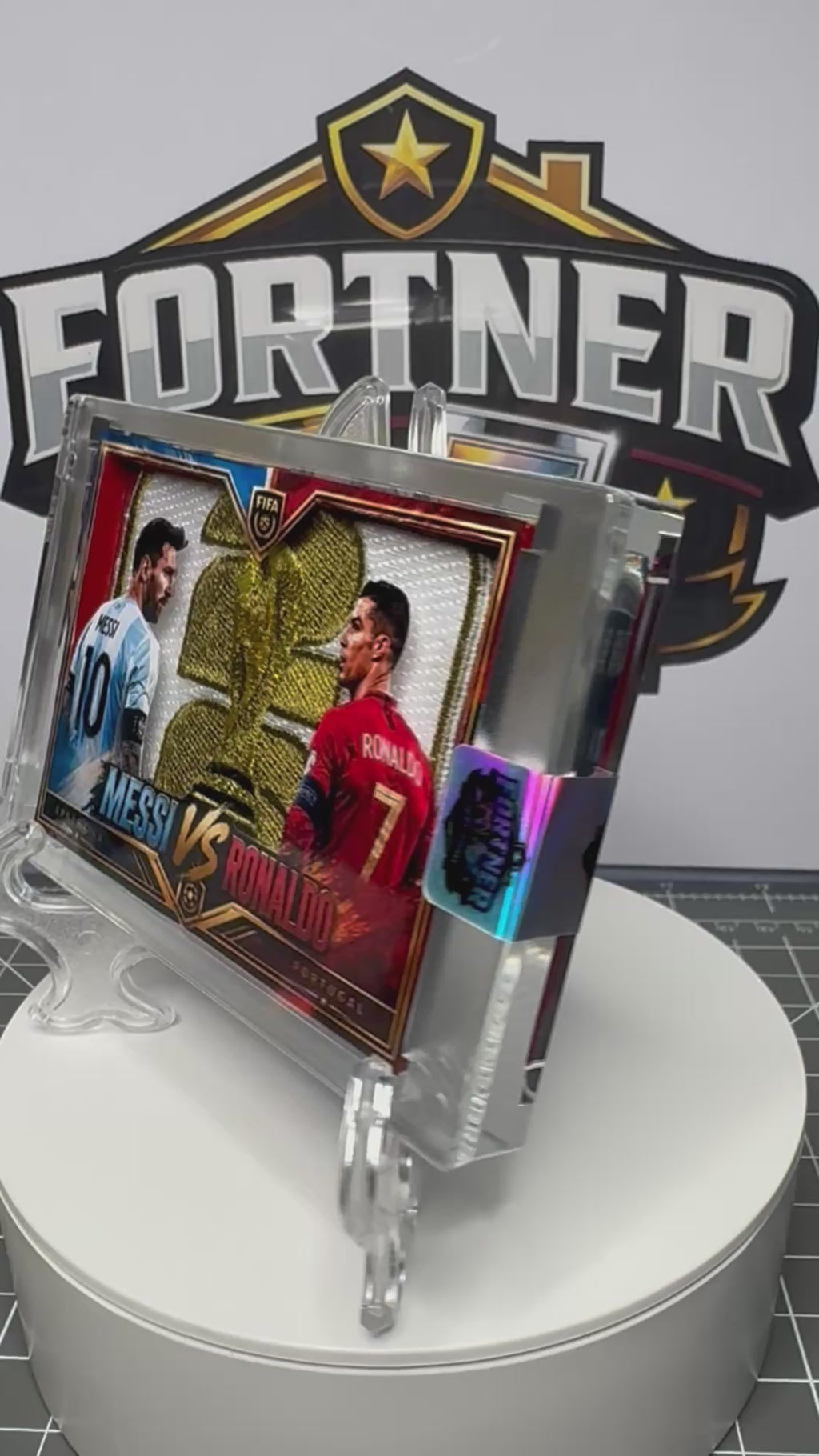 Lionel Messi & Cristiano Ronaldo | Argentina & Portugal | 1/1 Custom Card | World Cup Edition