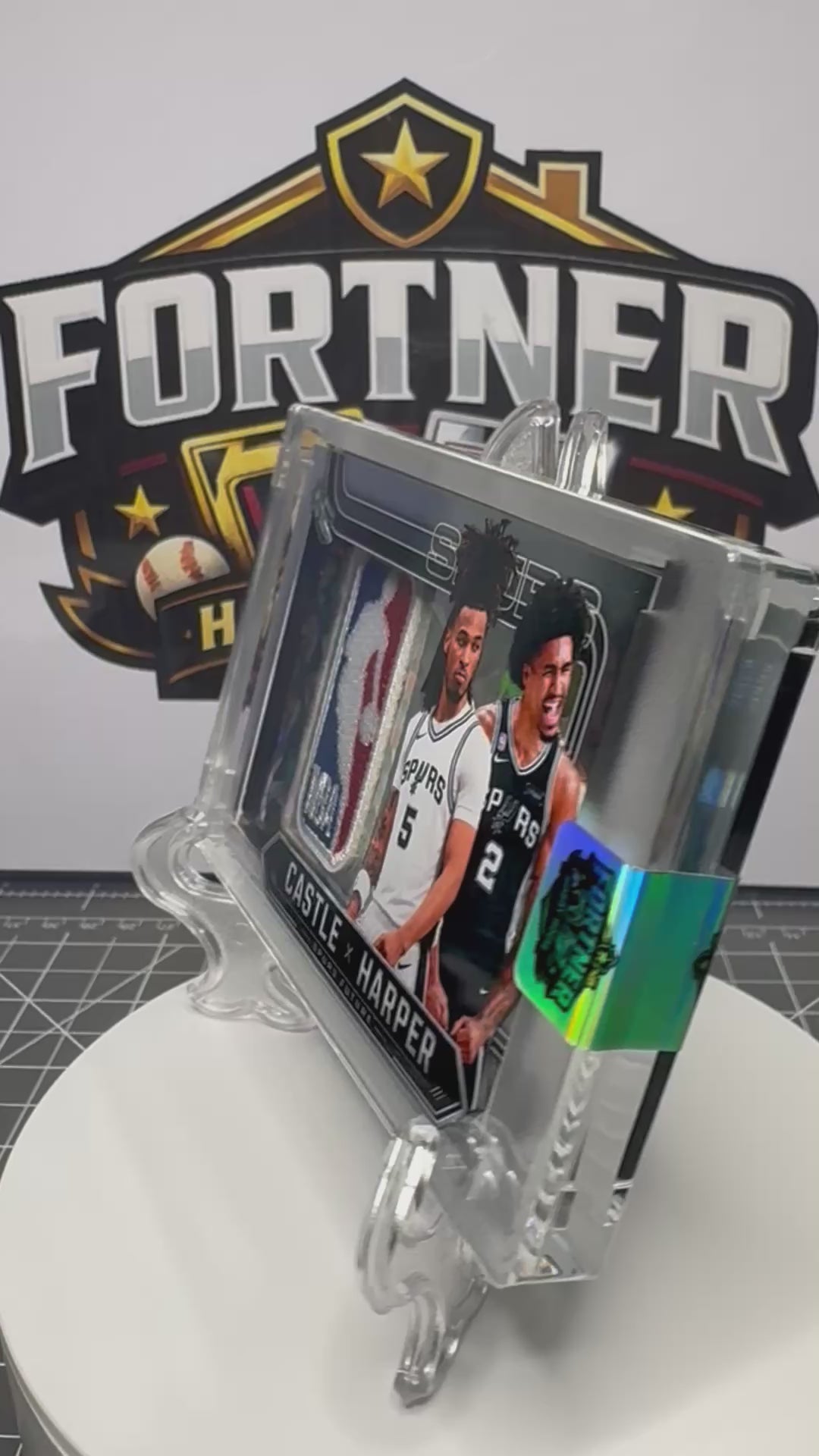 Victor Wembanyama / Stephon Castle / Dylan Harper | San Antonio Spurs | 2-Card Bundle | 1/1 Custom Cards