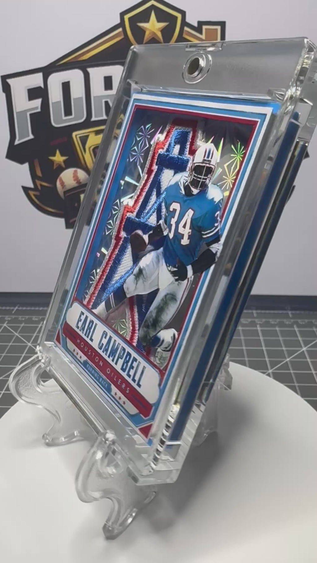 Earl Campbell | Houston Oilers | 1/1 Custom Card | Tyler Rose Edition