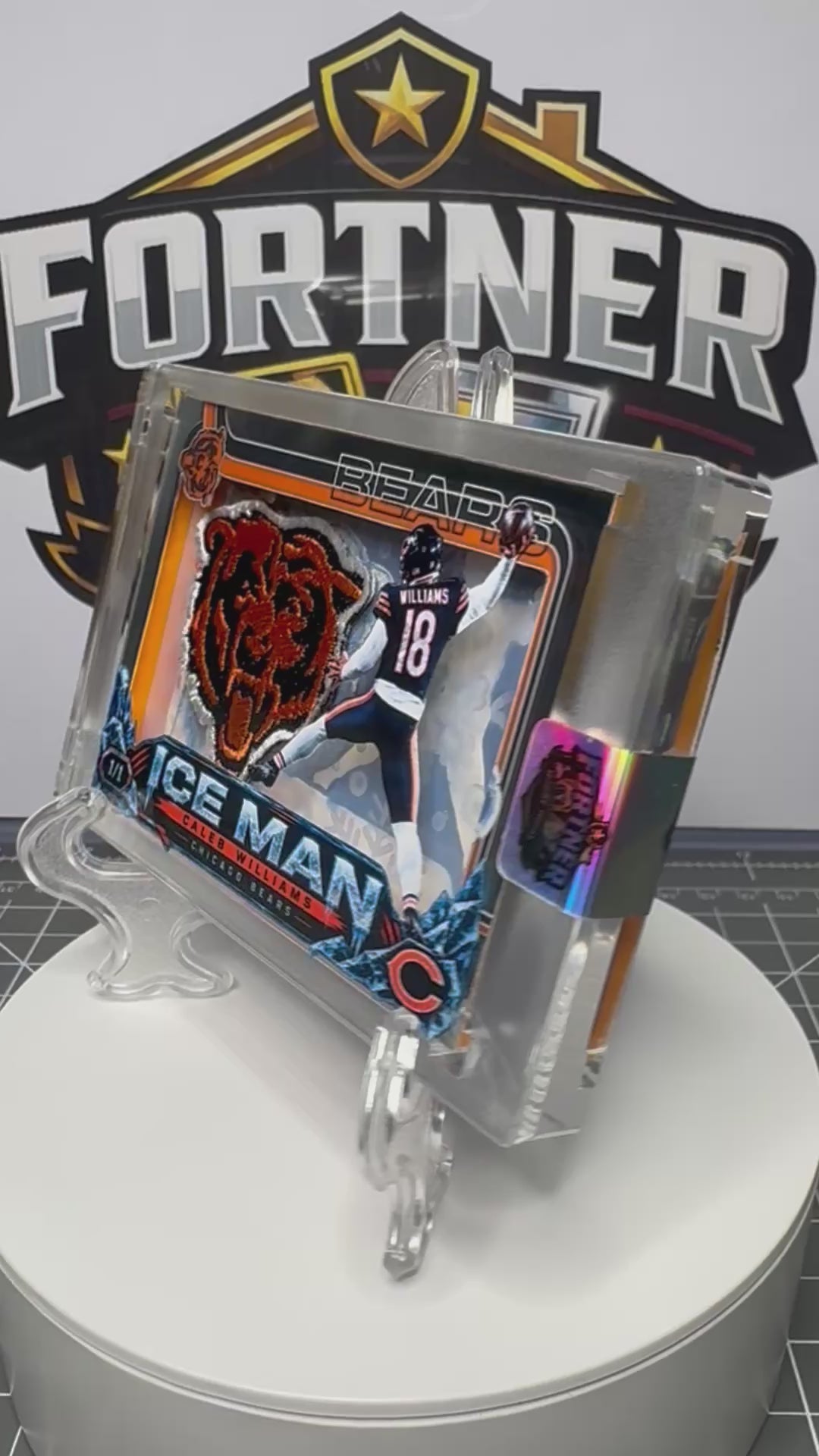 Caleb Williams | Chicago Bears | 1/1 Custom Card | Ice in His Veins Edition