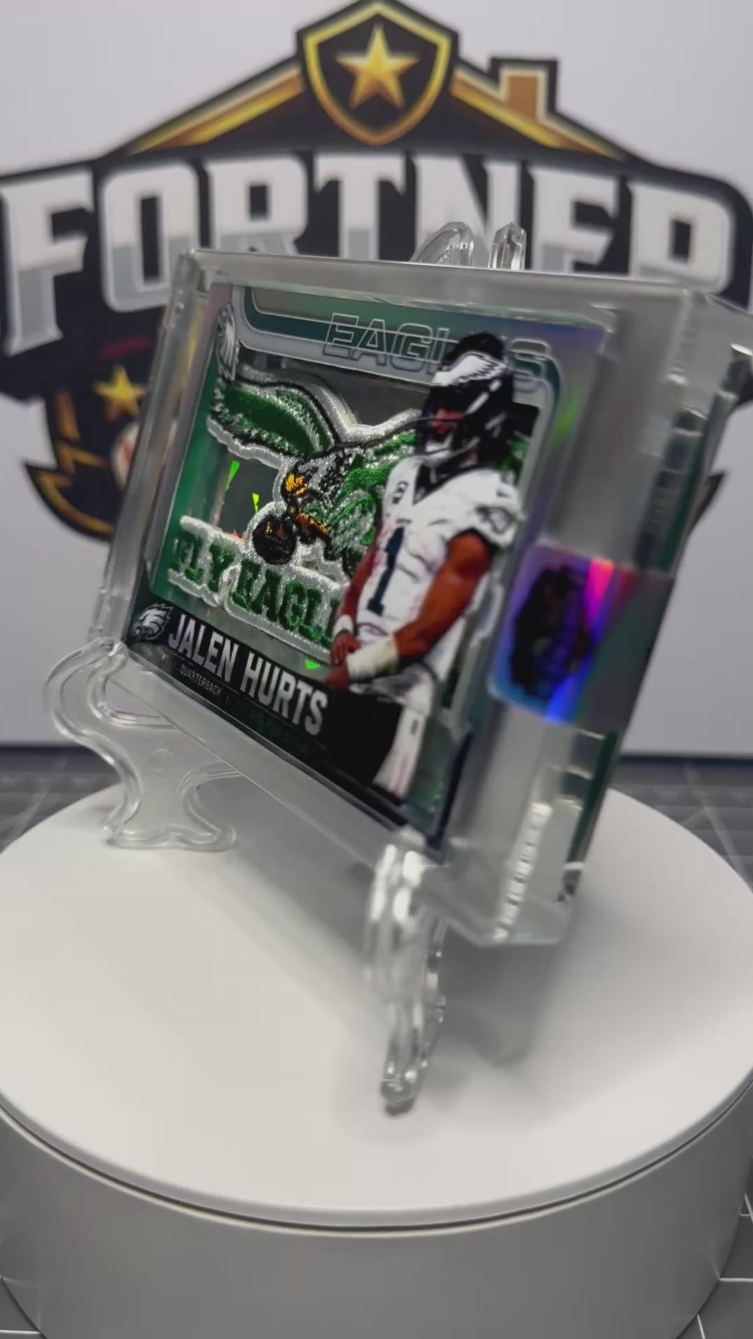 Jalen Hurts | Philadelphia Eagles | 1/1 Custom Card | Fly Eagles Fly Edition