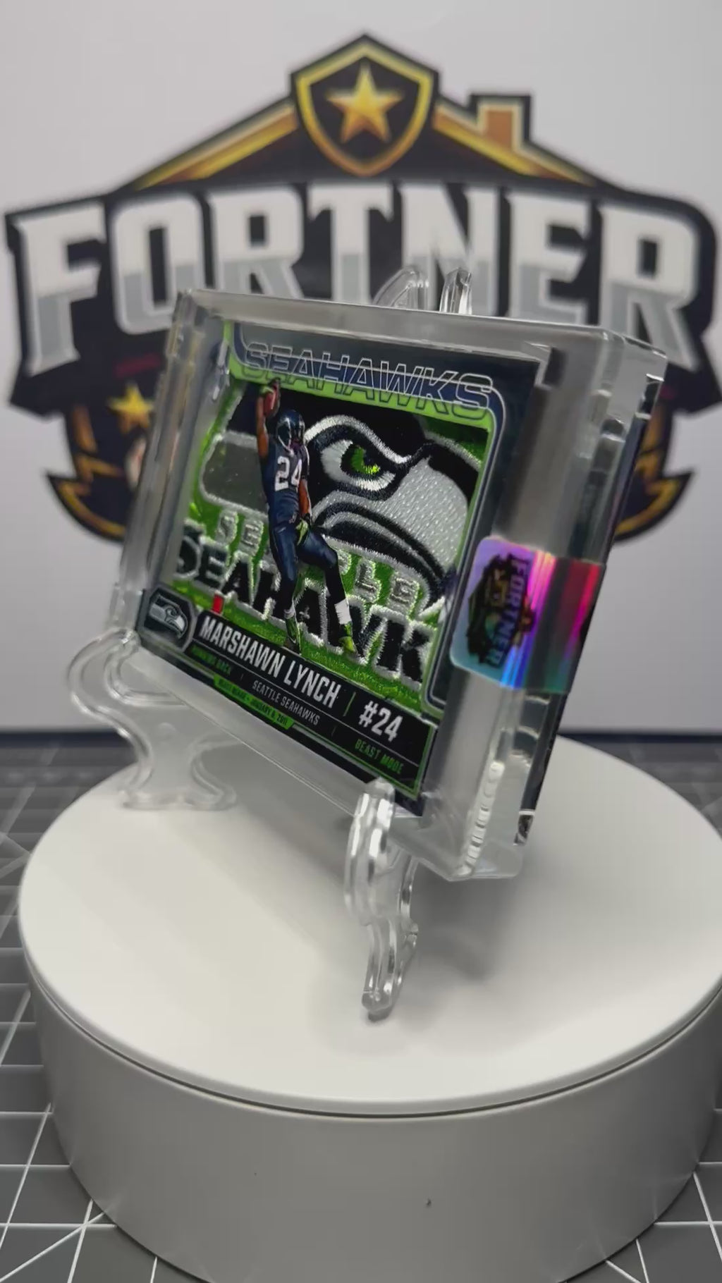 Marshawn Lynch | Seattle Seahawks | 1/1 Custom Card | Beast Quake Edition