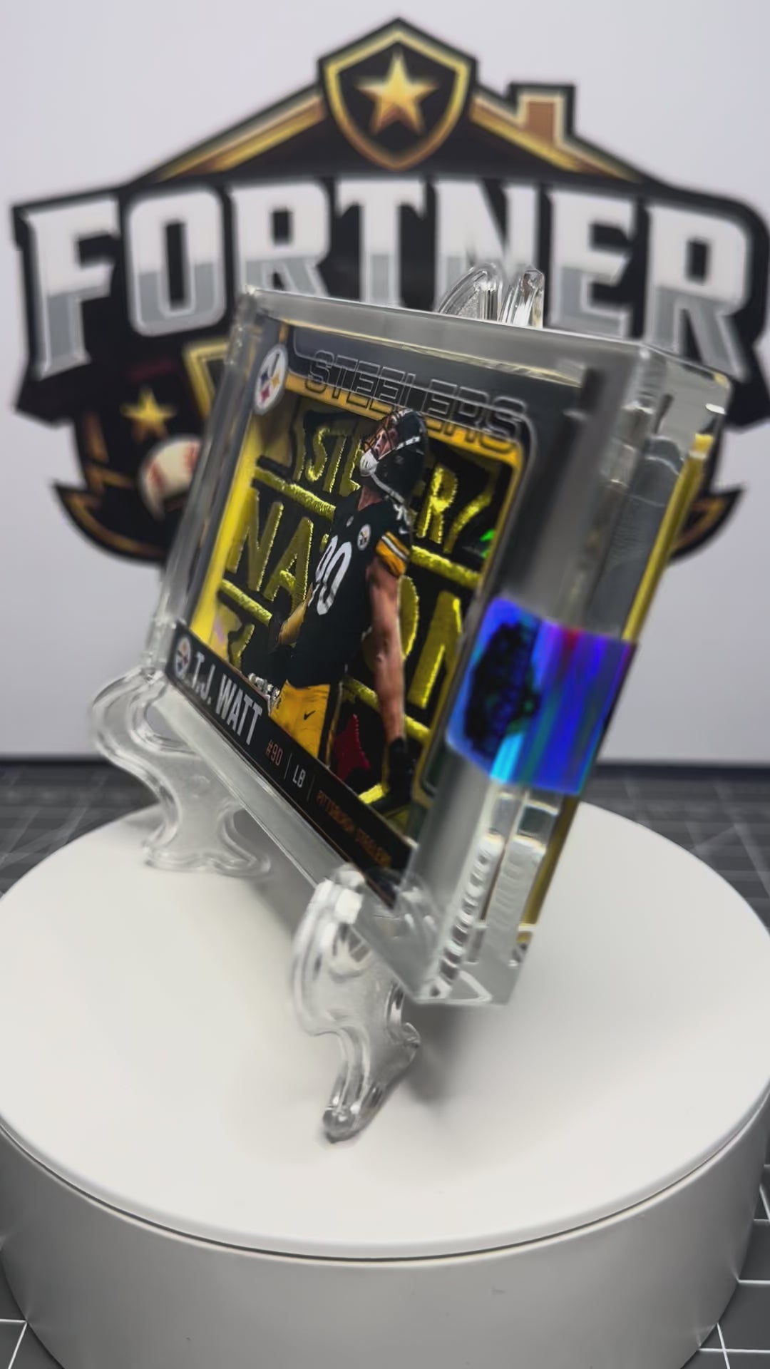 T.J. Watt | Pittsburgh Steelers | 1/1 Custom Card | Steel Curtain Edition
