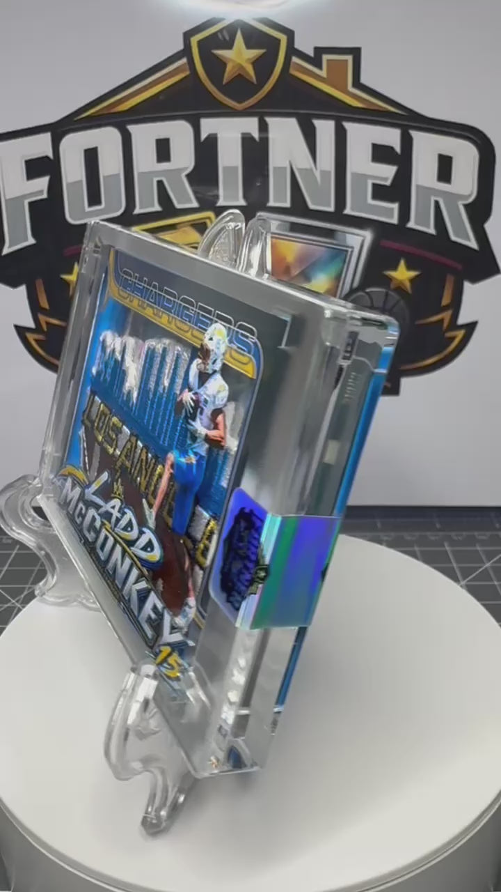 Ladd McConkey | Los Angeles Chargers | 1/1 Custom Card | Electric Playmaker Edition
