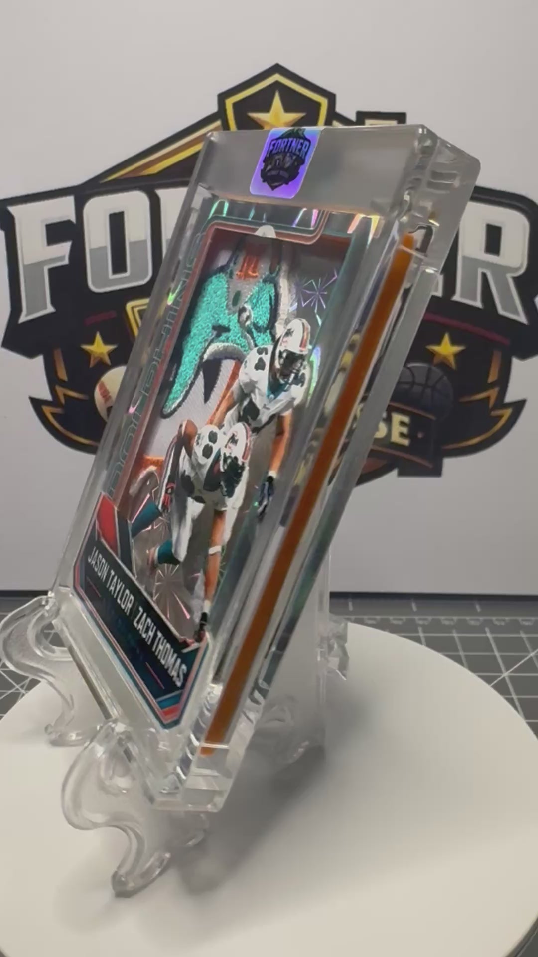 Jason Taylor & Zach Thomas | Miami Dolphins | 1/1 Custom Card | Defensive Icons Edition
