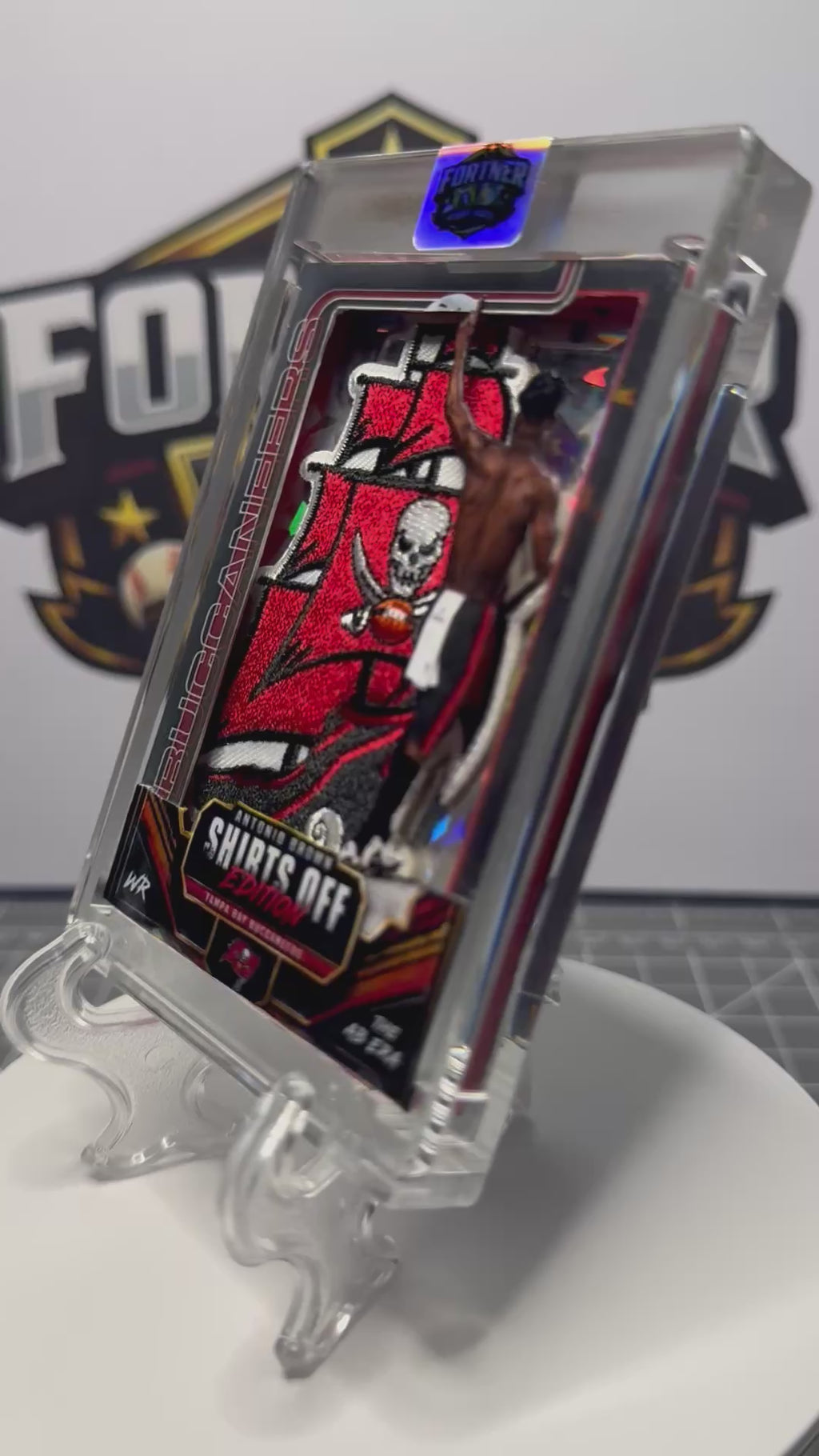 Antonio Brown | Tampa Bay Buccaneers | 1/1 Custom Card | Shirts Off Edition