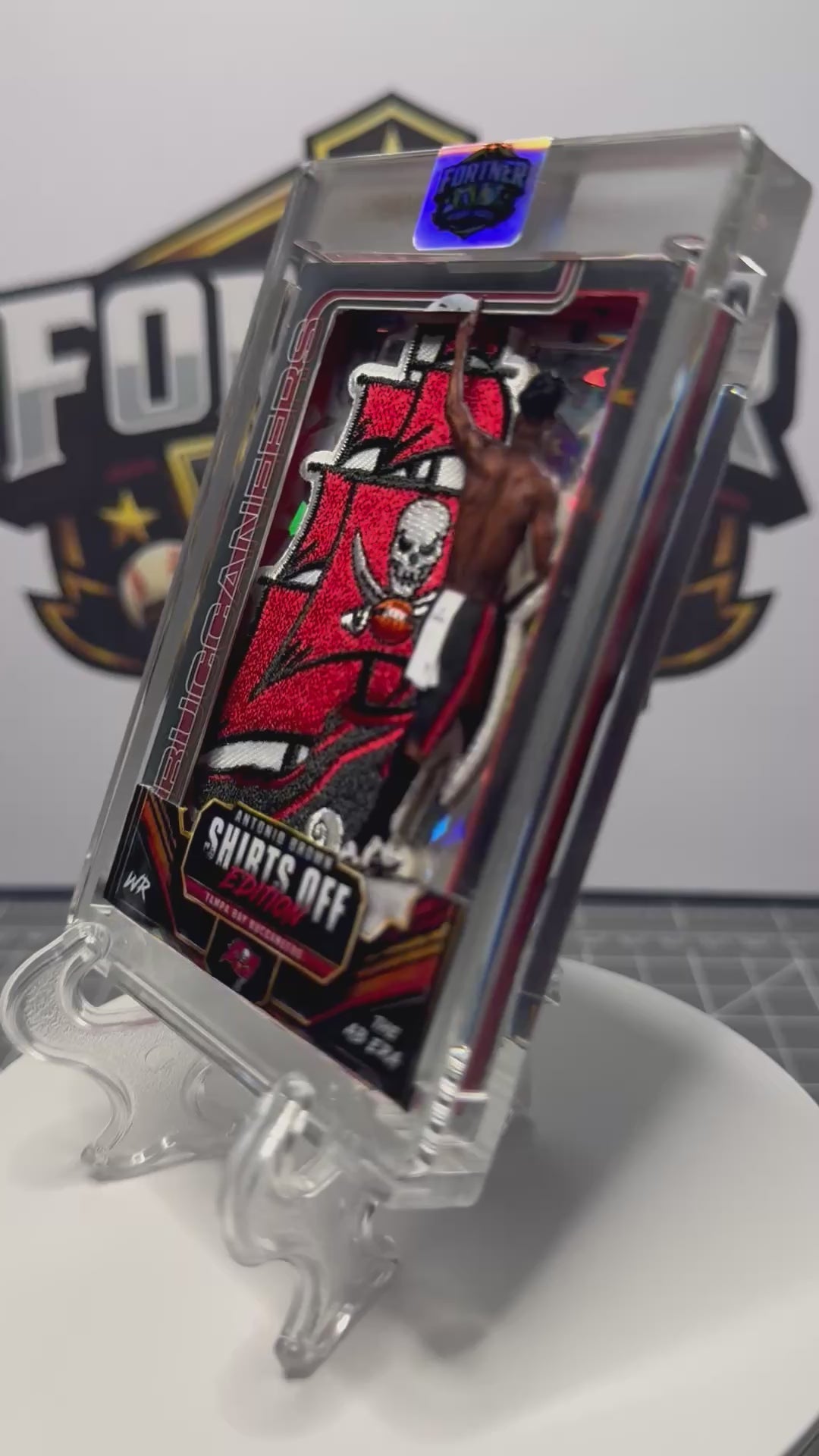 Antonio Brown | Tampa Bay Buccaneers | 1/1 Custom Card | Shirts Off Edition