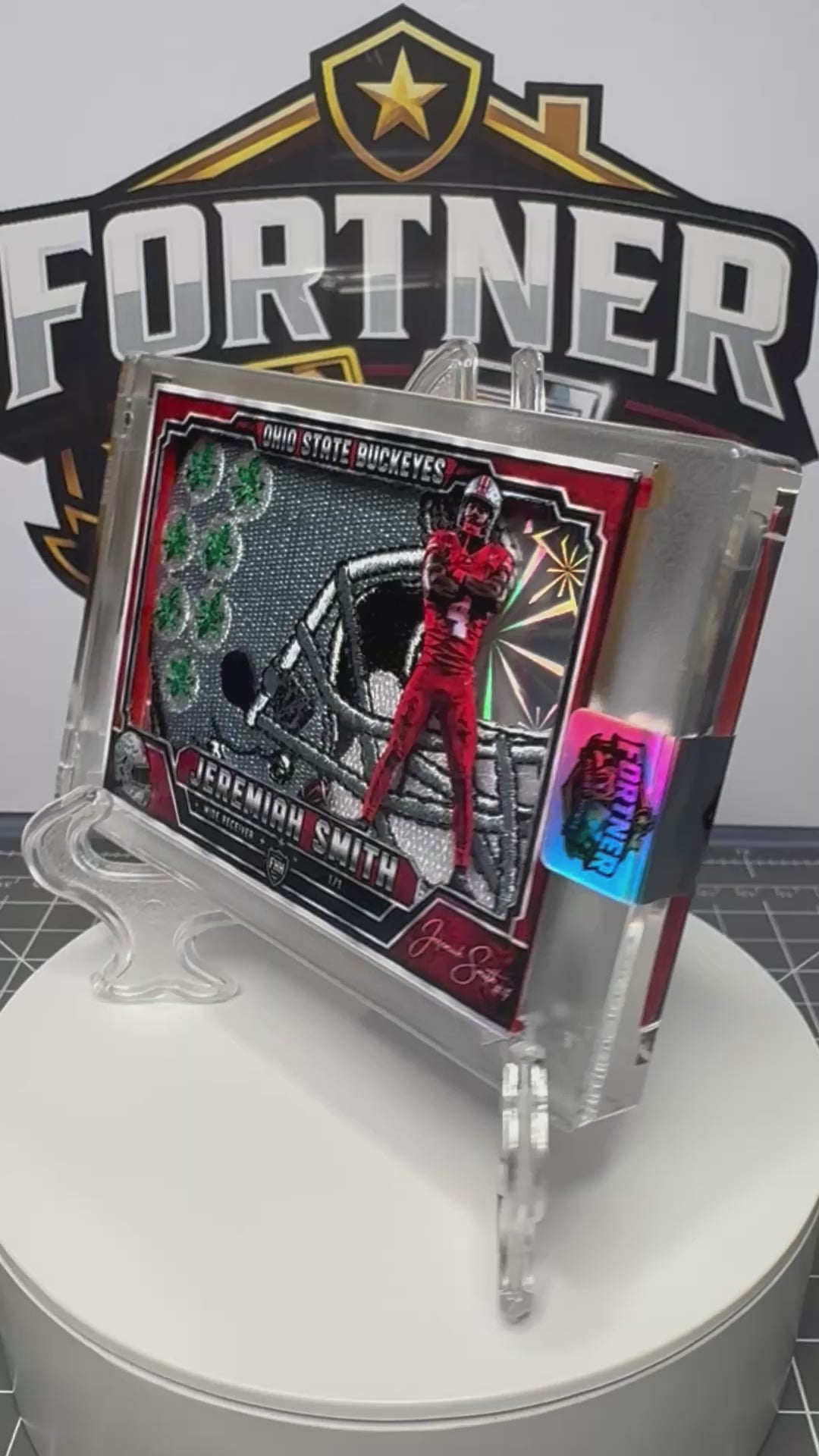 Jeremiah Smith | Ohio State Buckeyes | 1/1 Custom Card | Superstar Edition