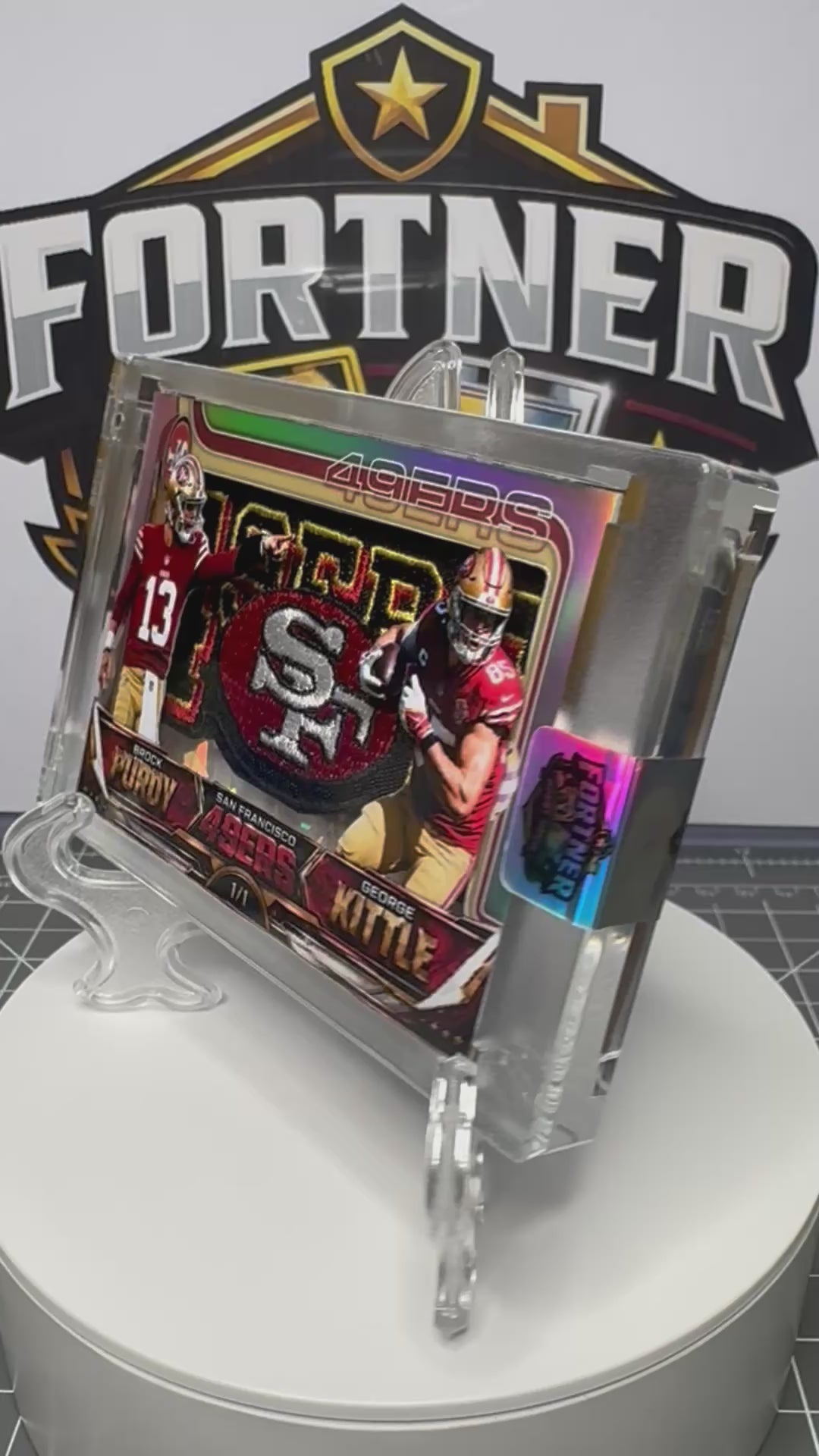Brock Purdy & George Kittle | San Francisco 49ers | 1/1 Custom Card | Brotherhood Edition