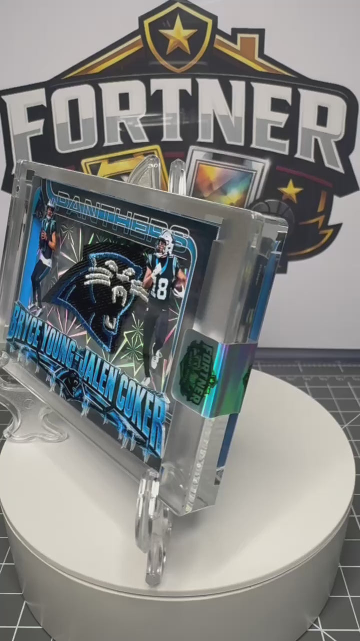 Bryce Young & Jalen Coker | Carolina Panthers | 1/1 Custom Card | The Connection