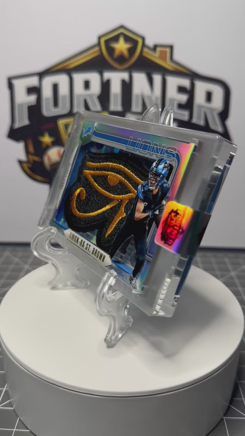 Amon-Ra St. Brown | Detroit Lions | 1/1 Custom Card | Eye of Ra Edition