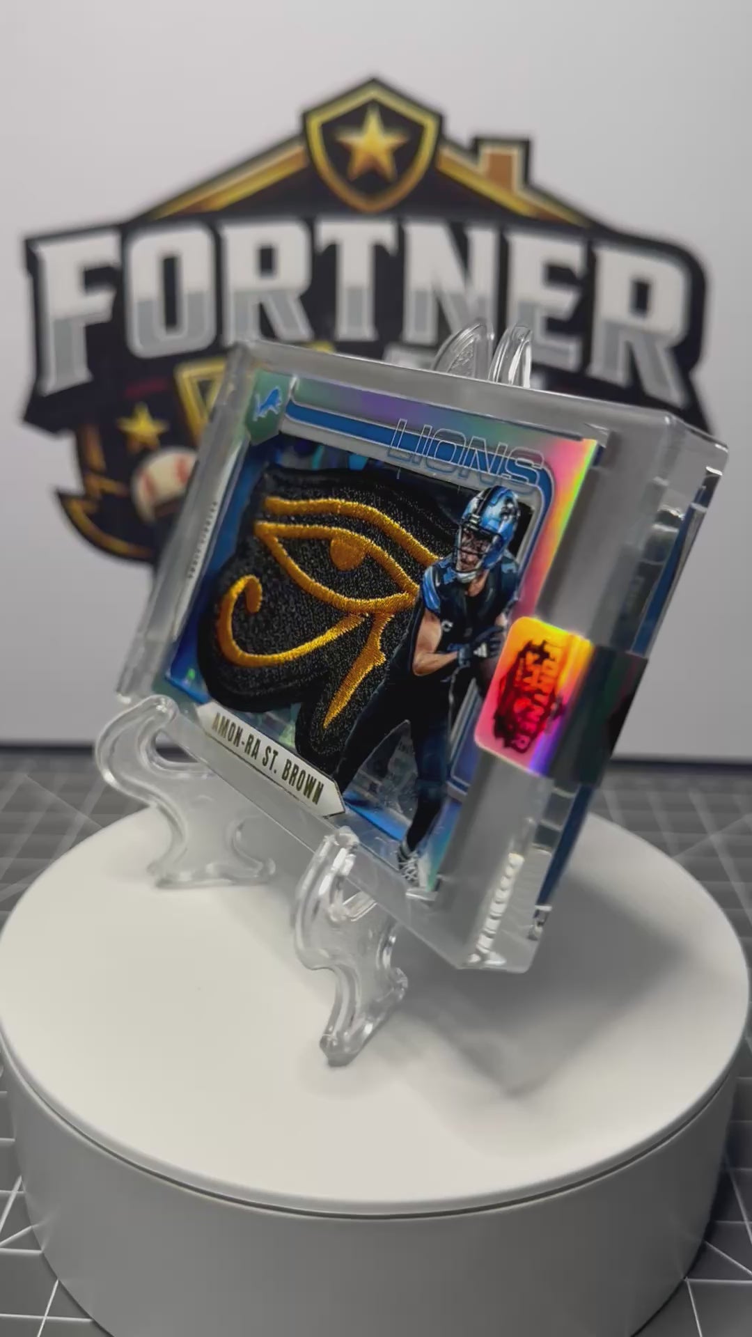 Amon-Ra St. Brown | Detroit Lions | 1/1 Custom Card | Eye of Ra Edition