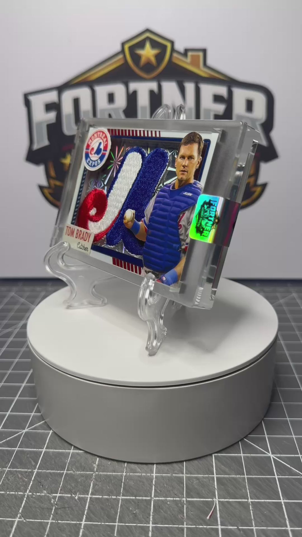 Tom Brady | Montreal Expos | 1/1 Custom Card | What If? Edition