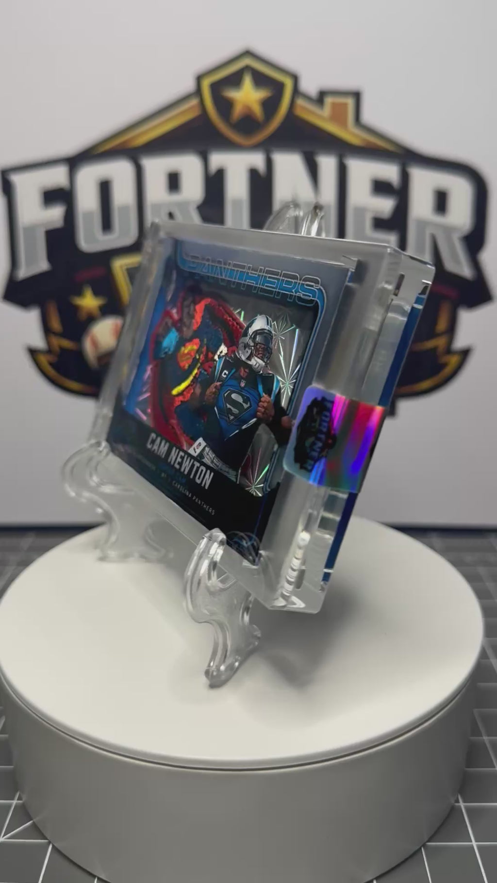 Cam Newton | Carolina Panthers | 1/1 Custom Card | Man of Steel Edition