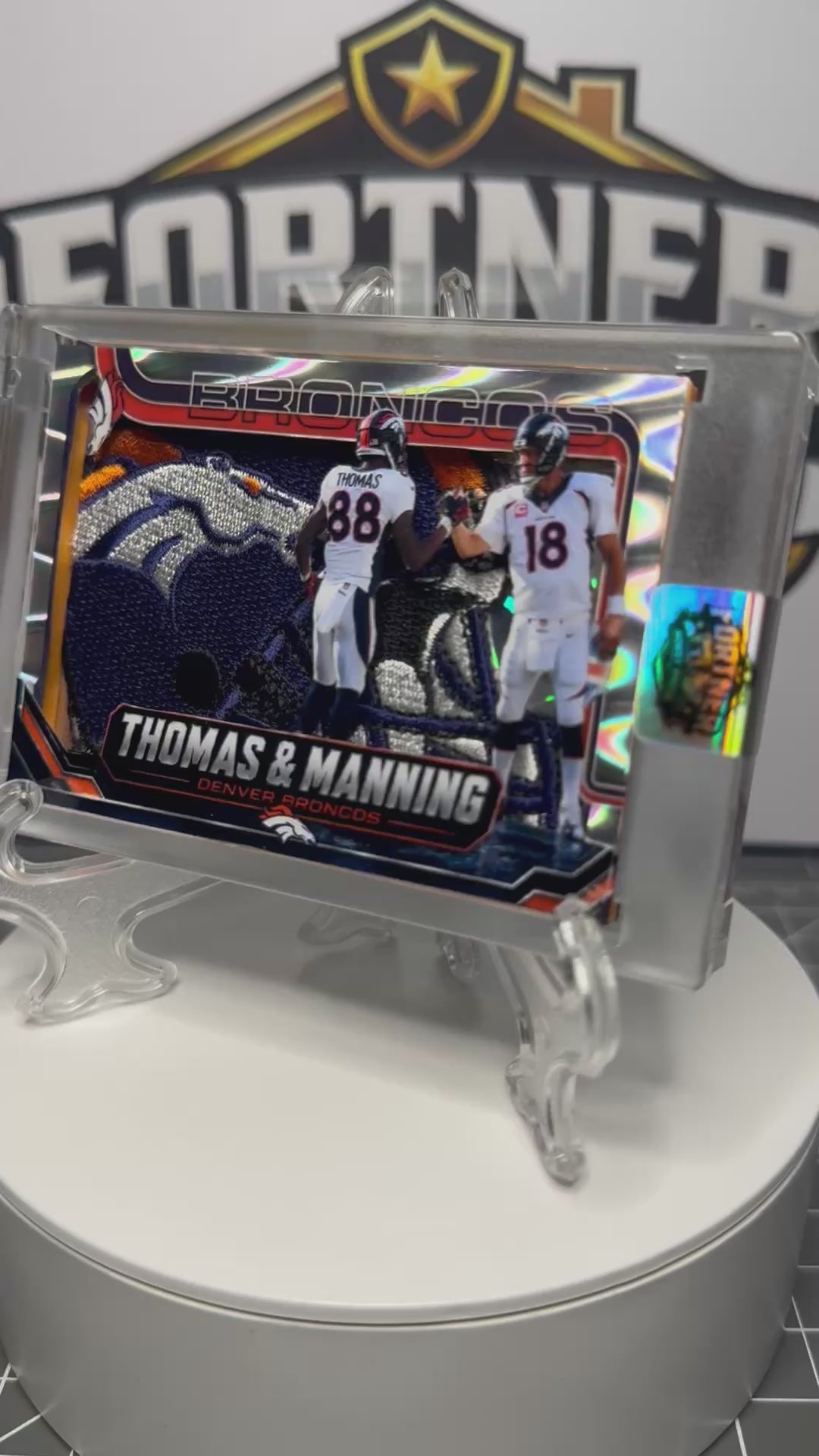 Peyton Manning & Demaryius Thomas | Denver Broncos | 1/1 Custom Card | Mile High Magic Edition