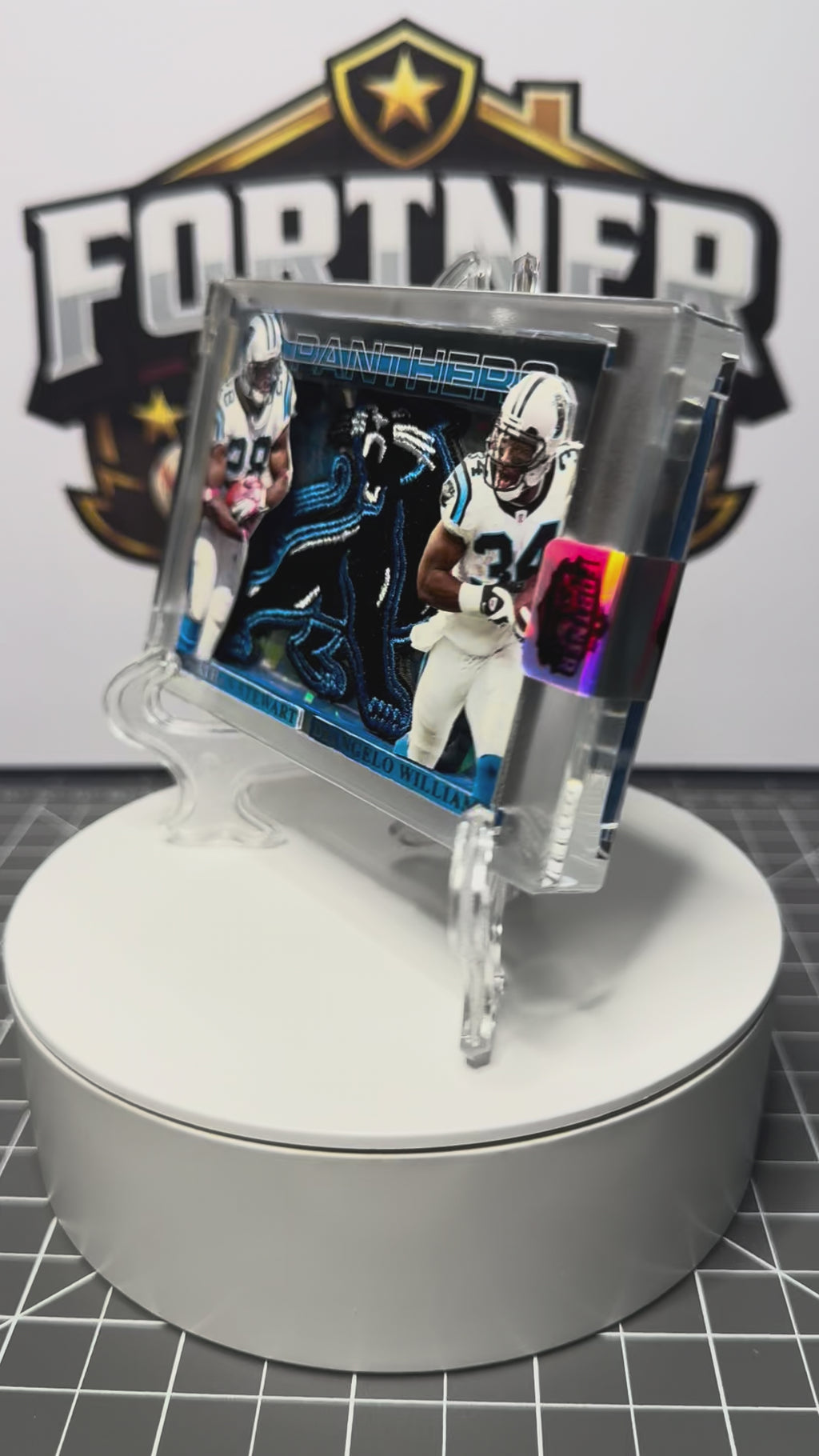 Jonathan Stewart & DeAngelo Williams | Carolina Panthers | 1/1 Custom Card | Double Trouble Edition