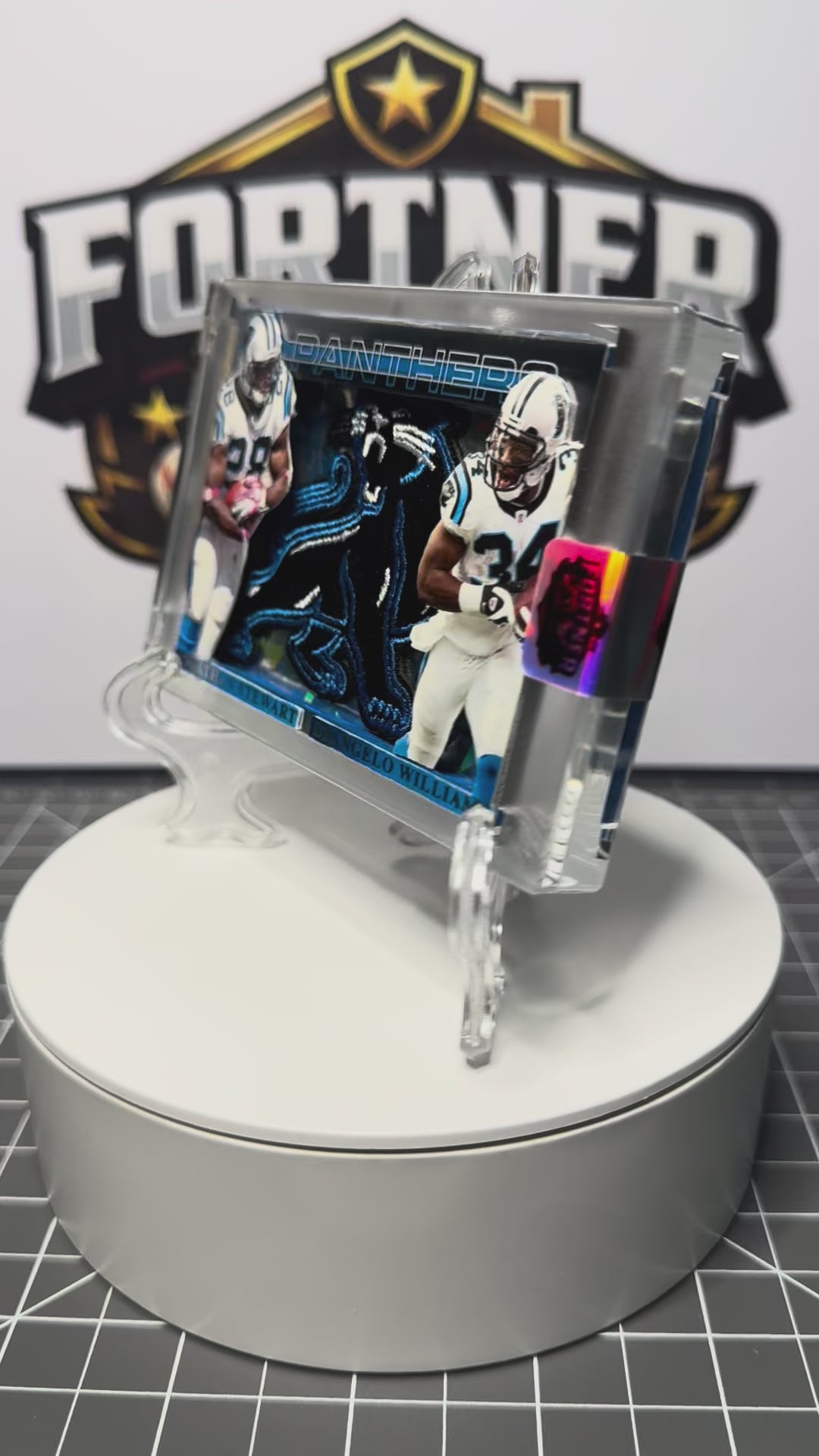 Jonathan Stewart & DeAngelo Williams | Carolina Panthers | 1/1 Custom Card | Double Trouble Edition