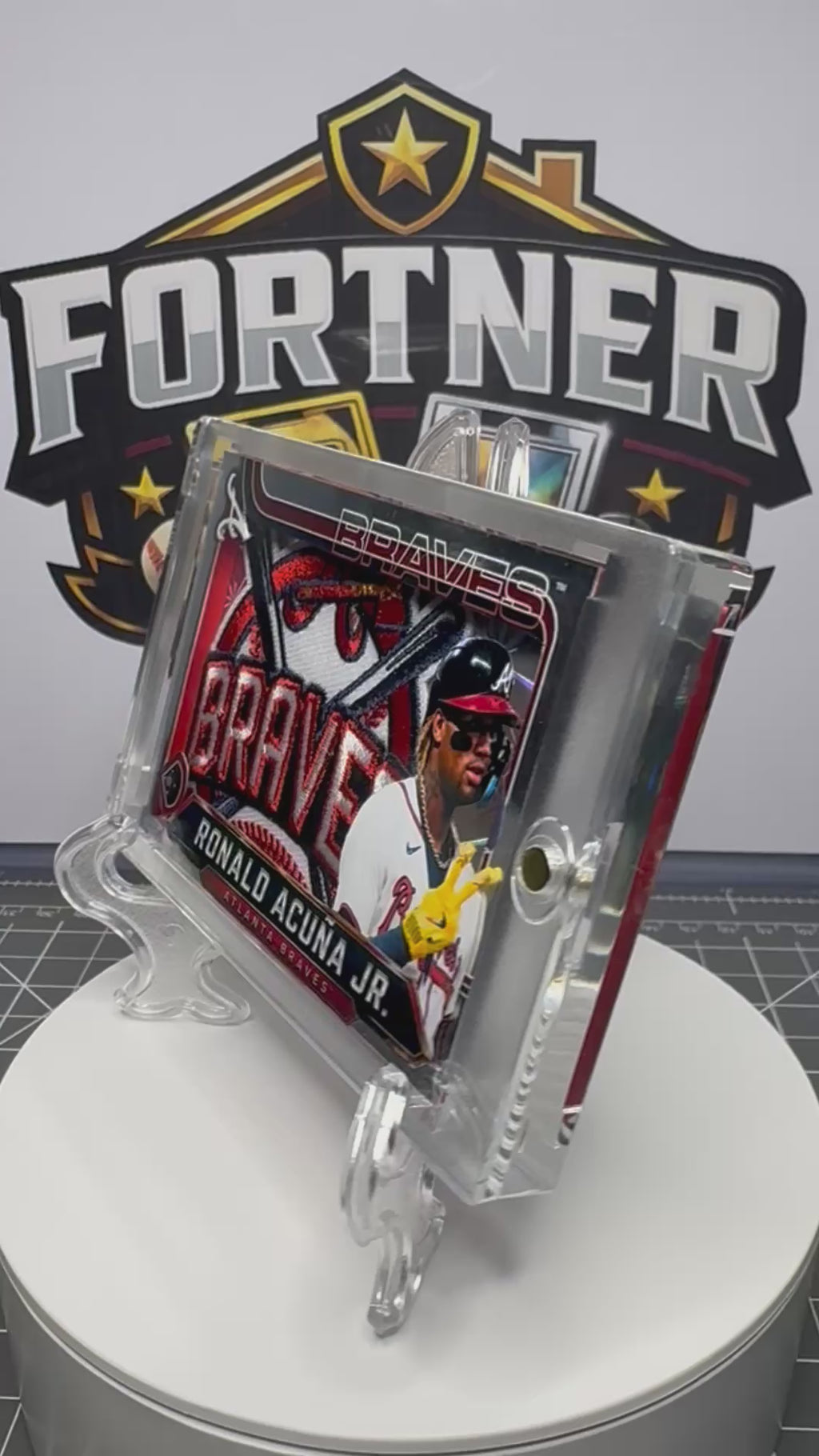 Ronald Acuña Jr. | Atlanta Braves | 1/1 Custom Card | Home Run Edition